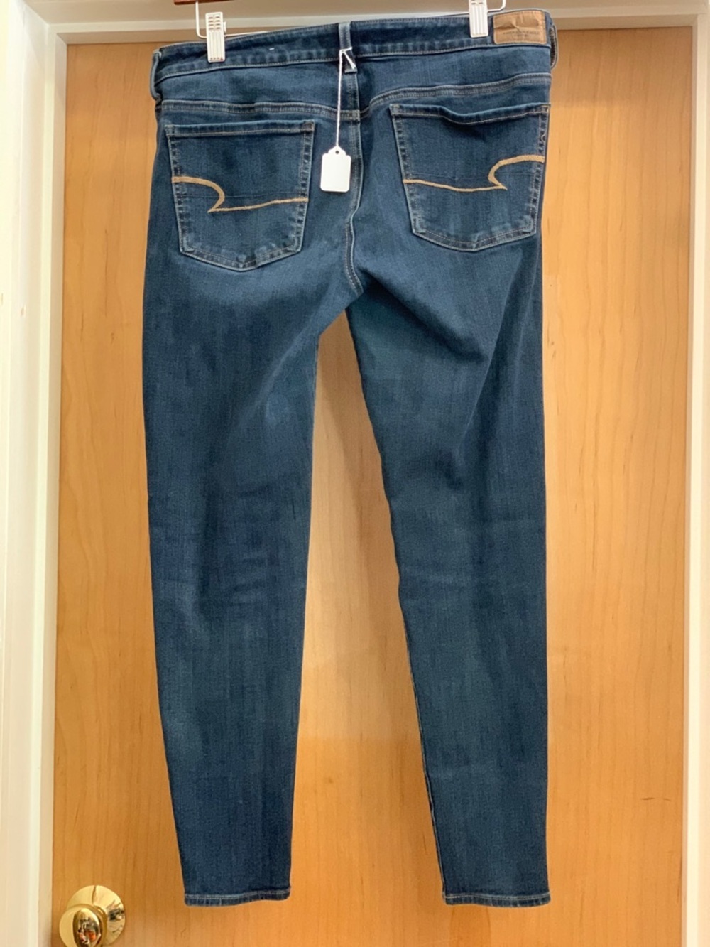 American Eagle Outfitters Super Stretchx4 Women's Dark Blue Jeggings. Size-10 - Picture 4 of 4